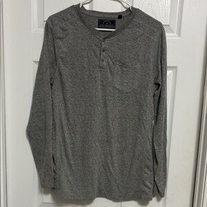Knit Heritage Gray Long Sleeve Henley